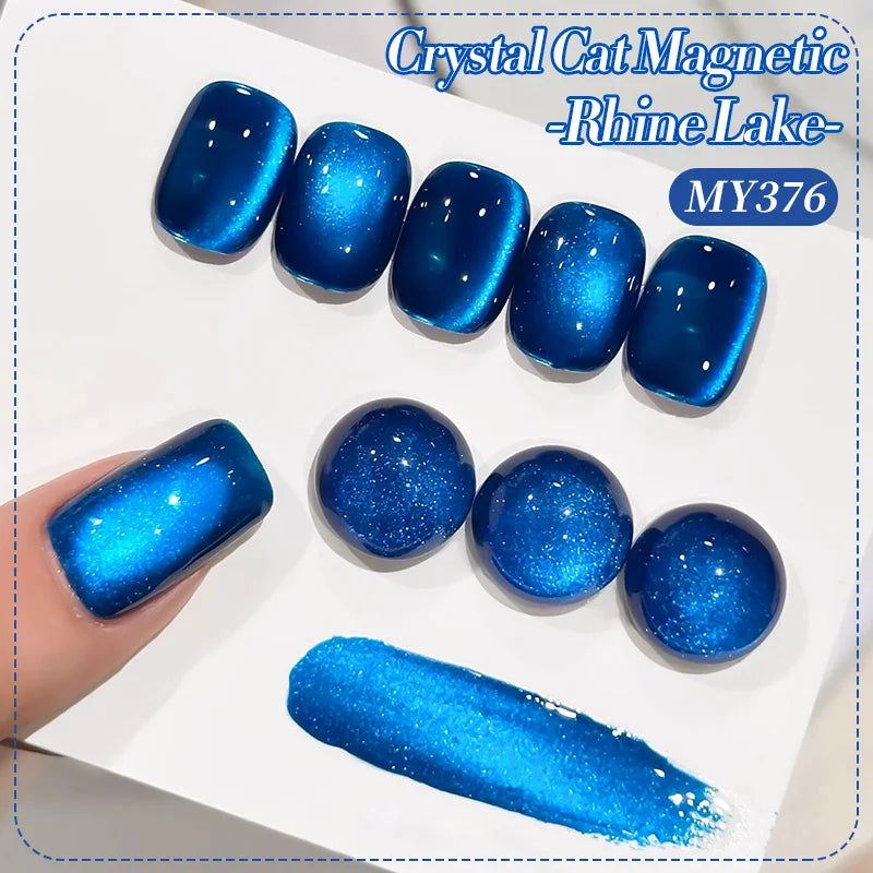 BORN PRETTY HEMA TPO FREE 10ml Rhine Lake Blue Cat Magnetic Gel Polish Semi  Permanent Soak Off UV Gel Nail Art Varnish Manicure Tri Light Beauty
