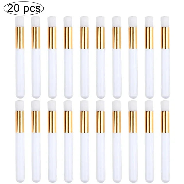 10/20/50pcs Eyelash Cleaning Brush Lash Shampoo Brush for Eyelash Extensions Peel Off Nose Pore Blackhead Remover Makeup Tools Tri Light Beauty