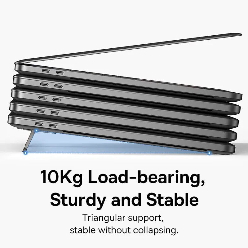 Baseus Foldable Laptop Stand Portable Notebook Support Base Holder Adjustable Riser Cooling Bracket Universal for Laptop Tablet Pi-Mart