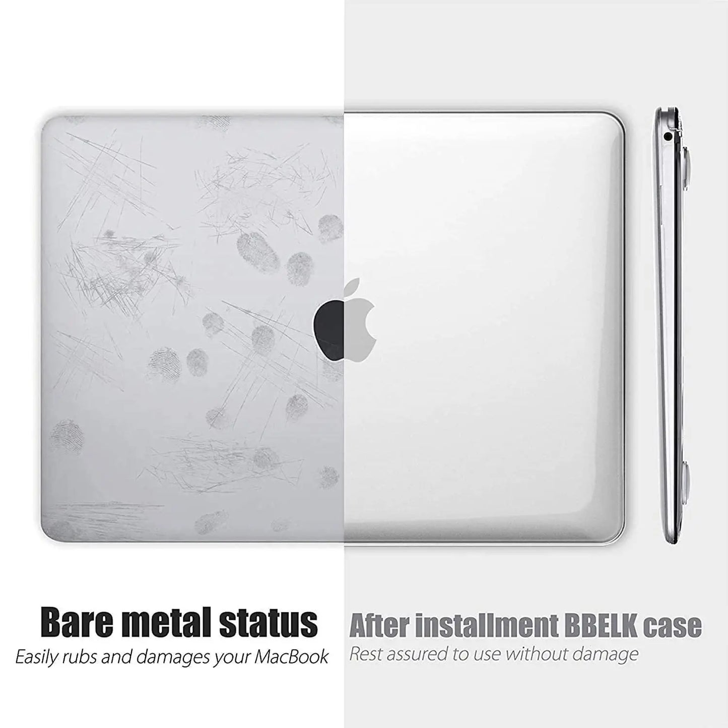 Laptop Case For Apple Macbook 13 13.6 Inch For M1 Chip Pro 13 A2338 Air 13 A2337 A2179 2022 M2 Air 13.6 Crystal Protective Cover Pi-Mart