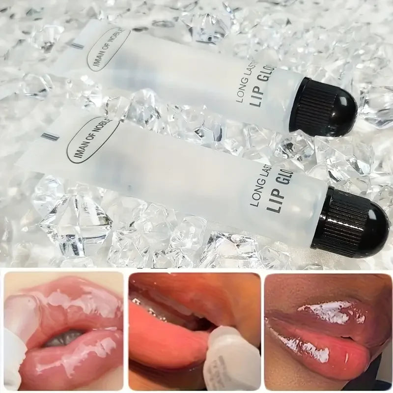 Hydrating 18ml Lip Gloss Moisturizing Lip Oil for Plump, Glossy Lips, Lightens Fine Lines, Suitable for All Skin Types Makeup Pi-Mart