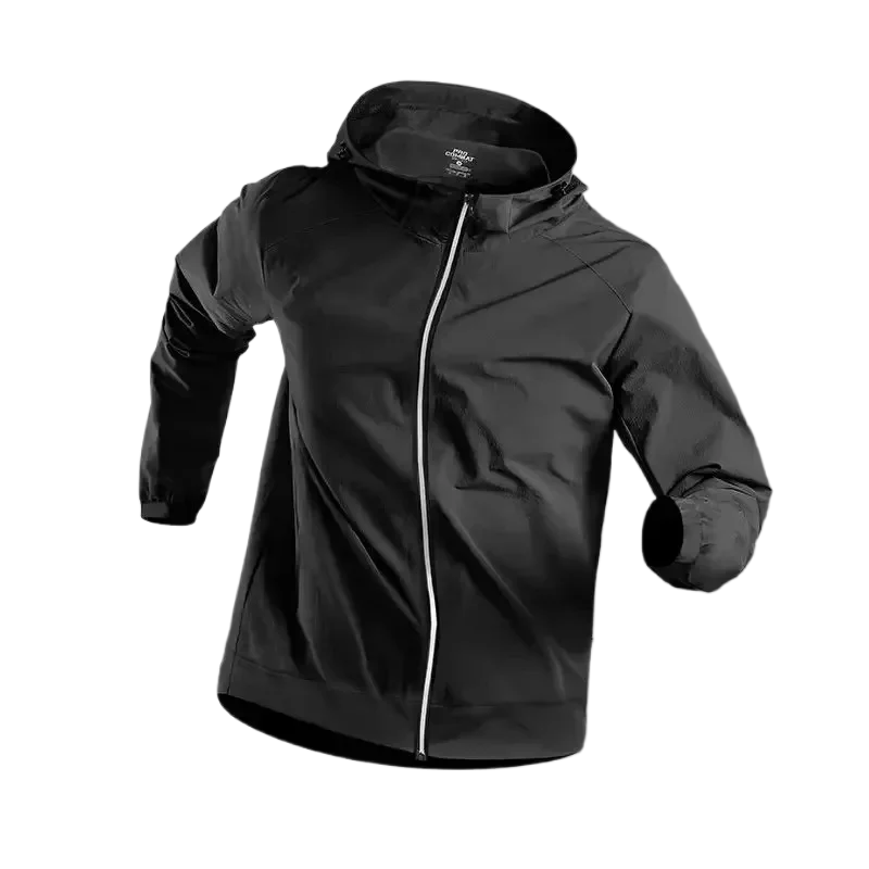 Men Running Jackets Gym Zipper Hooded Sport Jacke Jogging Training Fitness Sweatshirt Casual Running Sportswear LadyShow.Store