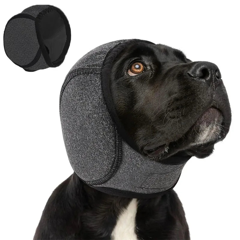 Waterproof Noise Cancelling Dog Ear Muffs for Swimming & Grooming - Calming Hood To Relieve Pet Anxiety & Prevent Shock Pi-Mart
