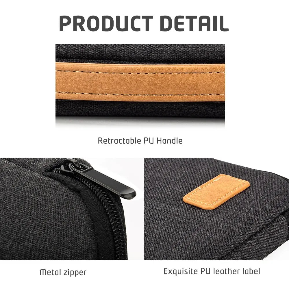 Protective Laptop Sleeve Case for 13.3 14 15.6 16 Inch New MacBook Pro M3 Max M2 M1 Slim Carrying Laptop Bag Men Women Pi-Mart