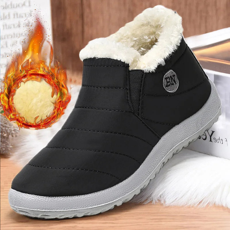 Winter Waterproof Fashion 2025 Men Casual Shoes Breathable Shoes Men Sneakers Slip On Black Men's Sneaker Leisure Soft Shoes Pi-Mart