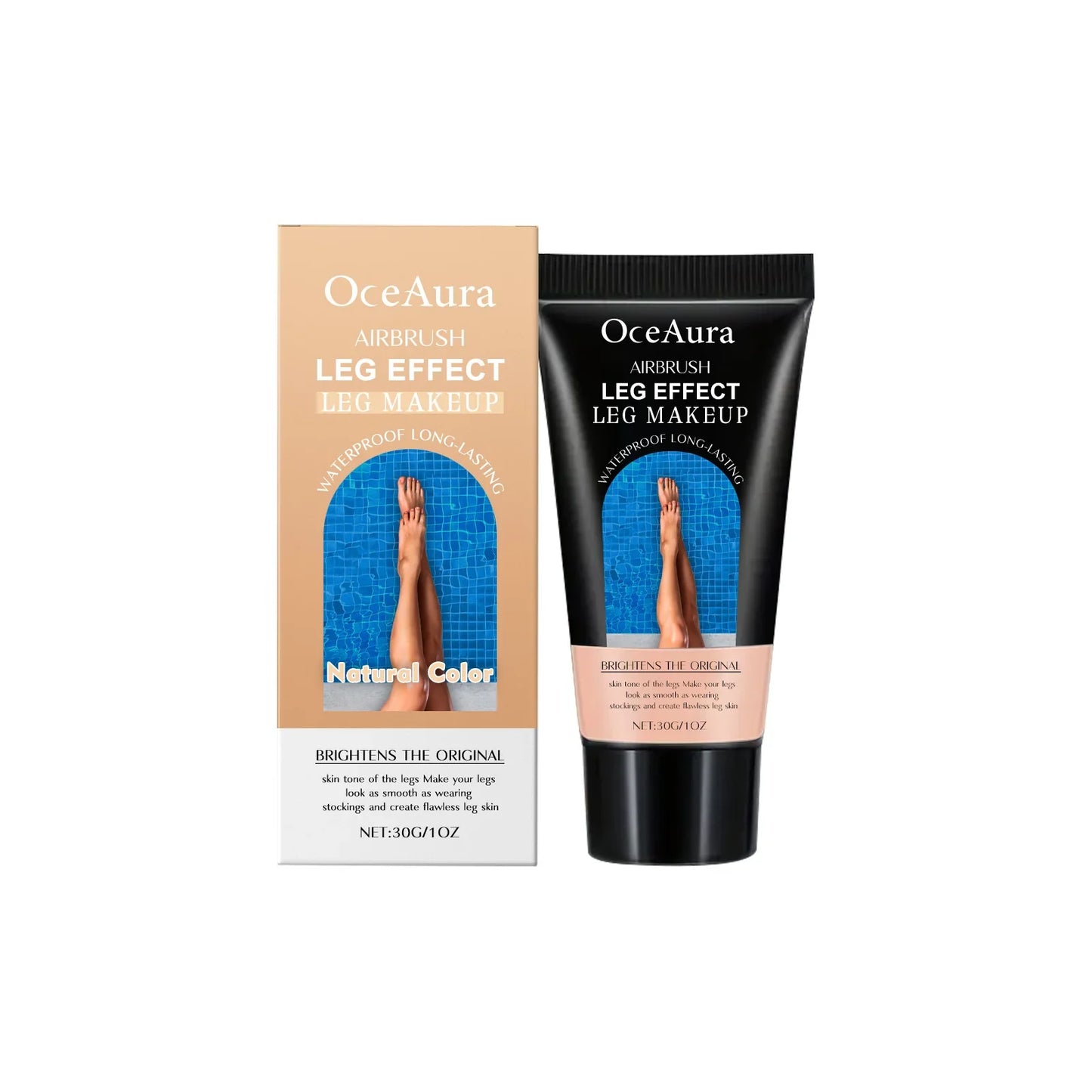 Instant Body Bronzer Foundation Makeup Cream Sun-Kissed Glow Bronzing Tint with Hyaluronic Acid Blurring Body Luminizer 100ml LadyShow.Store