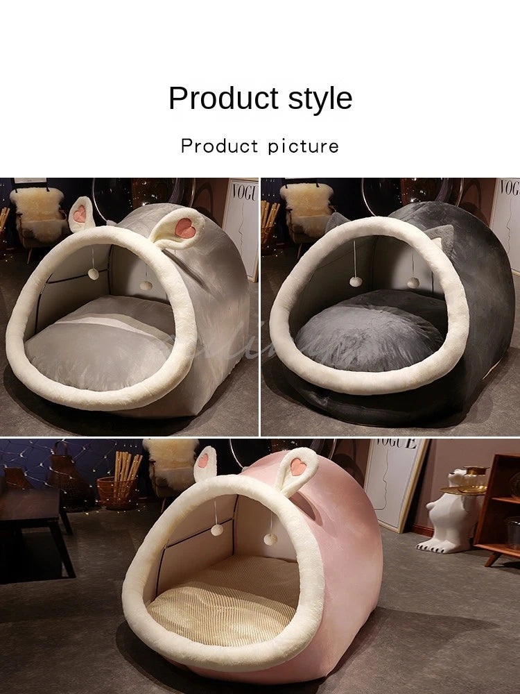 Cute Oversized Adult Child Plush Tent Cozy House Lazy Person Sofa On The Ground Cat's Nest Christmas Cushions Sitting Cushion Pi-Mart