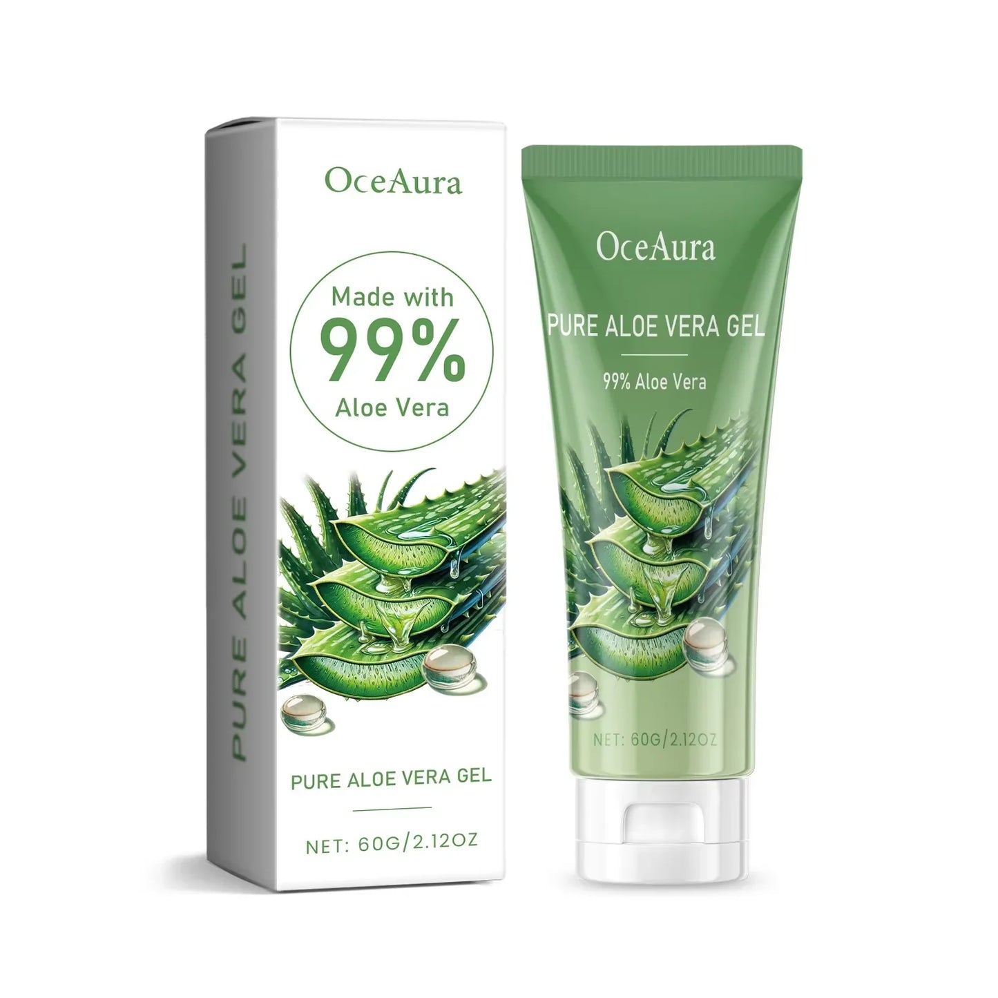 Aloe Vera Gel Pore Shrinking Oil Control Ance Remover Moisturizing Brighten Anti-Aging Facial Essence Beauty Skin Care Products Tri Light Beauty