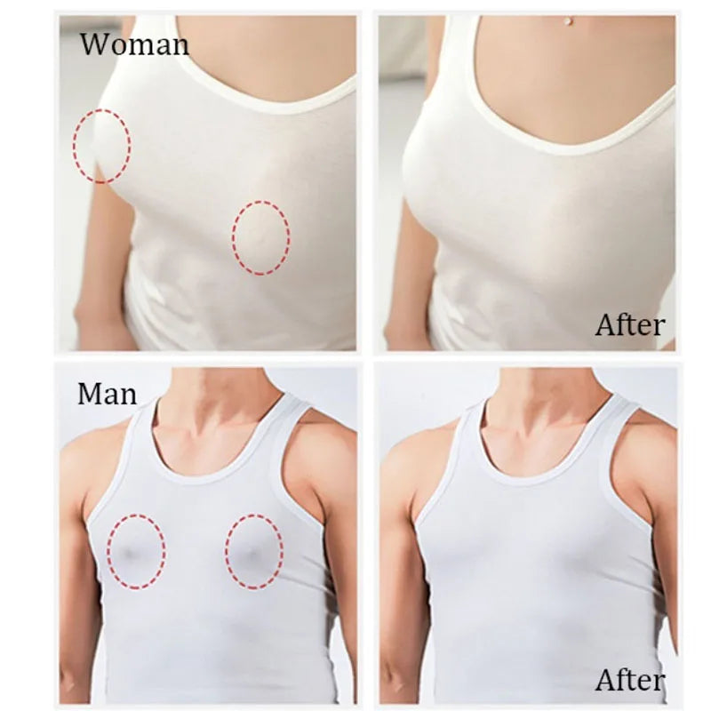 100Pcs Nipple Sticker Disposable Invisible Chest Sticker Non-woven Bra Breast Patch Bra-less Pasties Pad Nipple Cover Stickers Pi-Mart