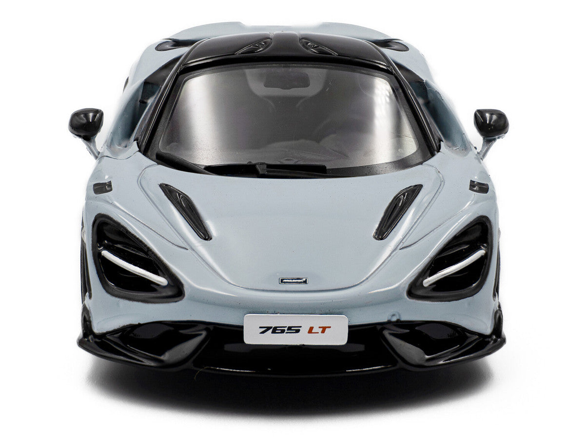 2020 McLaren 765LT Ceramic Gray with Black Top 1/43 Diecast Model Car by Solido LuxuryLifeWay Online Store