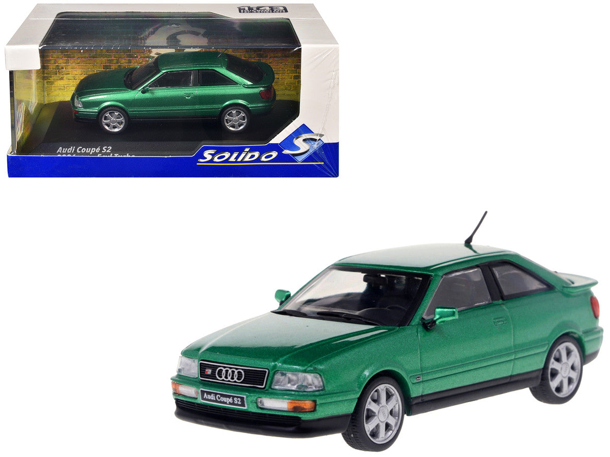 1994 Audi Coupe S2 Cricket Green Metallic 1/43 Diecast Model Car by Solido LuxuryLifeWay Online Store