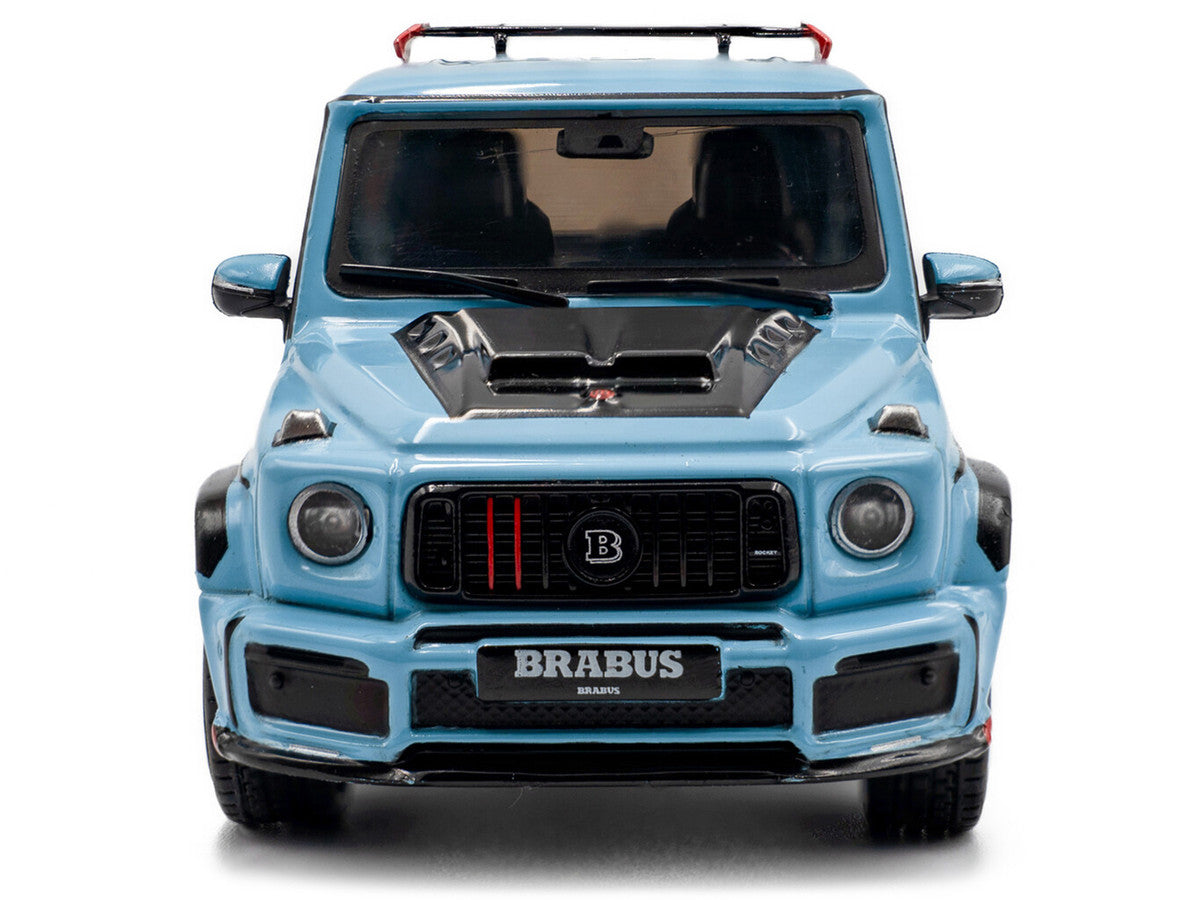 2021 Brabus Rocket 900 China Blue with Black Hood 1/43 Diecast Model Car by Solido LuxuryLifeWay Online Store