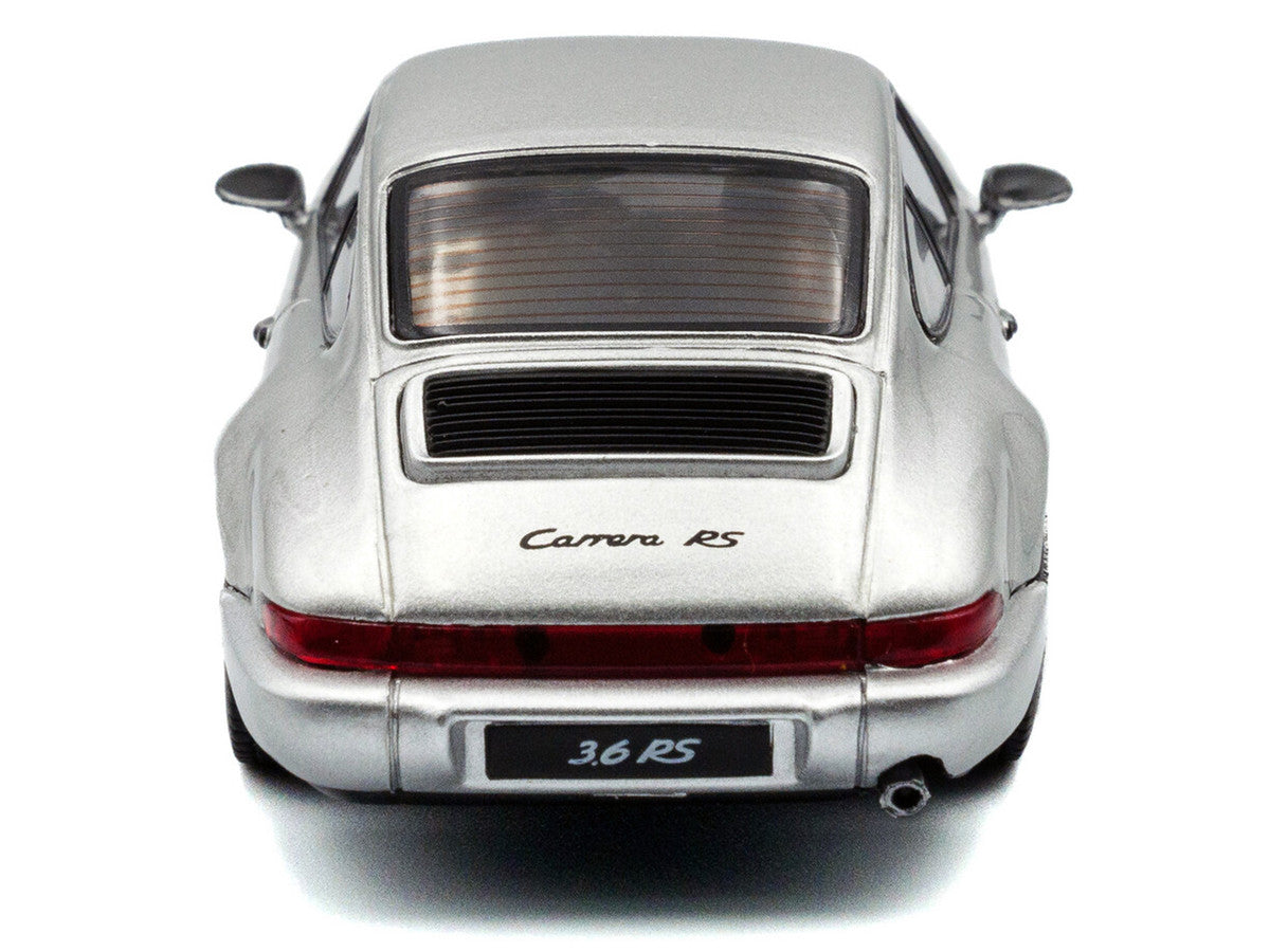 1994 Porsche 911 (964) RS Silver Metallic with Black Stripes 1/43 Diecast Model Car by Solido LuxuryLifeWay Online Store