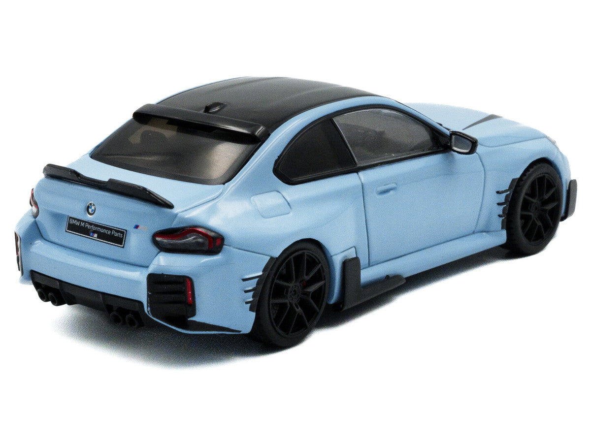 2023 BMW M2 M Performance Zandvoort Blue with Black Top 1/43 Diecast Model Car by Solido LuxuryLifeWay Online Store