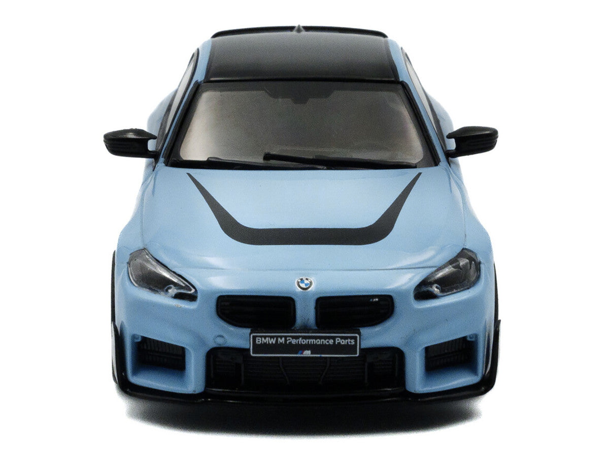 2023 BMW M2 M Performance Zandvoort Blue with Black Top 1/43 Diecast Model Car by Solido LuxuryLifeWay Online Store