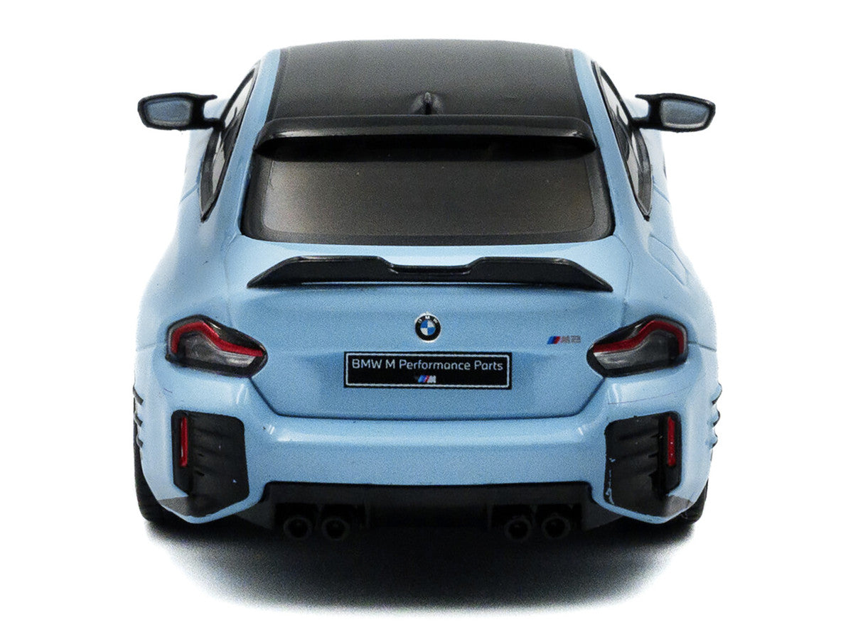 2023 BMW M2 M Performance Zandvoort Blue with Black Top 1/43 Diecast Model Car by Solido LuxuryLifeWay Online Store