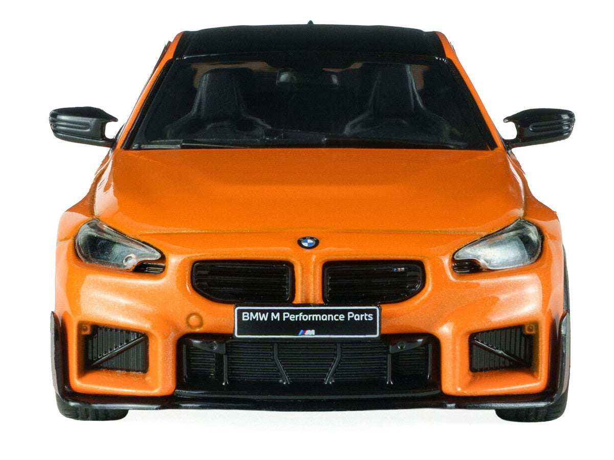 2024 BMW M2 M Performance Papaya Orange Metallic with Black Top 1/43 Diecast Model Car by Solido LuxuryLifeWay Online Store