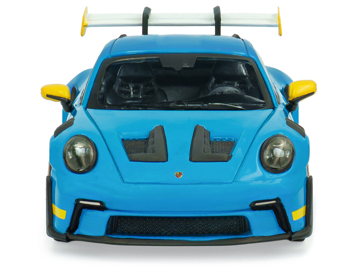 2023 Porsche 911 (992) GT3 RS "Tribute to 24 Hours of Daytona 2003" Riviera Blue with Yellow Stripes 1/43 Diecast Model Car by Solido LuxuryLifeWay Online Store