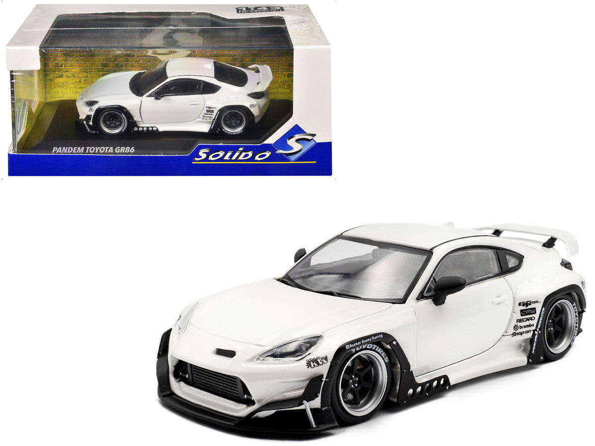 2022 Toyota Pandem GR86 White Metallic 1/43 Diecast Model Car by Solido LuxuryLifeWay Online Store