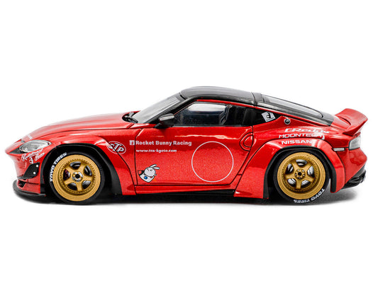 2022 Nissan Pandem Fairlady Z RHD (Right Hand Drive) Red Metallic with Black Top 1/43 Diecast Model Car by Solido LuxuryLifeWay Online Store