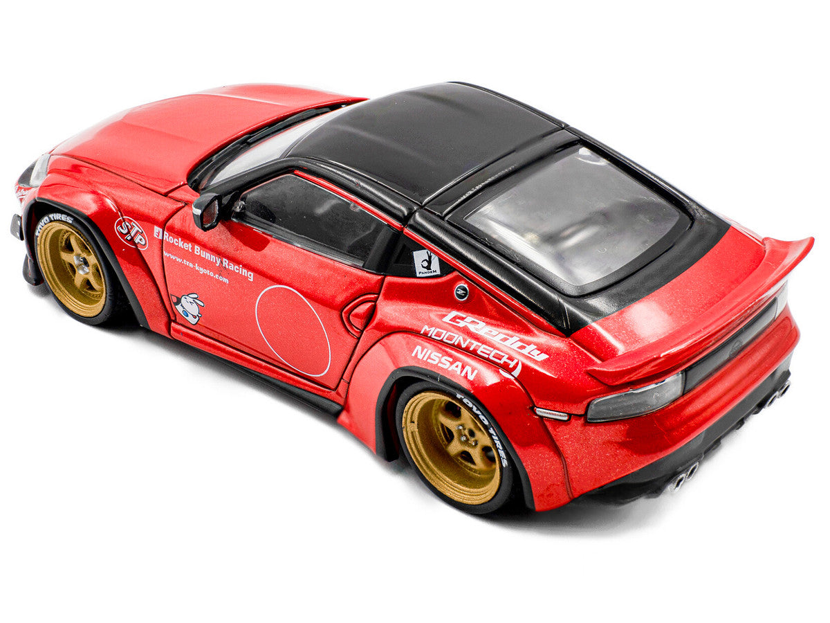 2022 Nissan Pandem Fairlady Z RHD (Right Hand Drive) Red Metallic with Black Top 1/43 Diecast Model Car by Solido LuxuryLifeWay Online Store