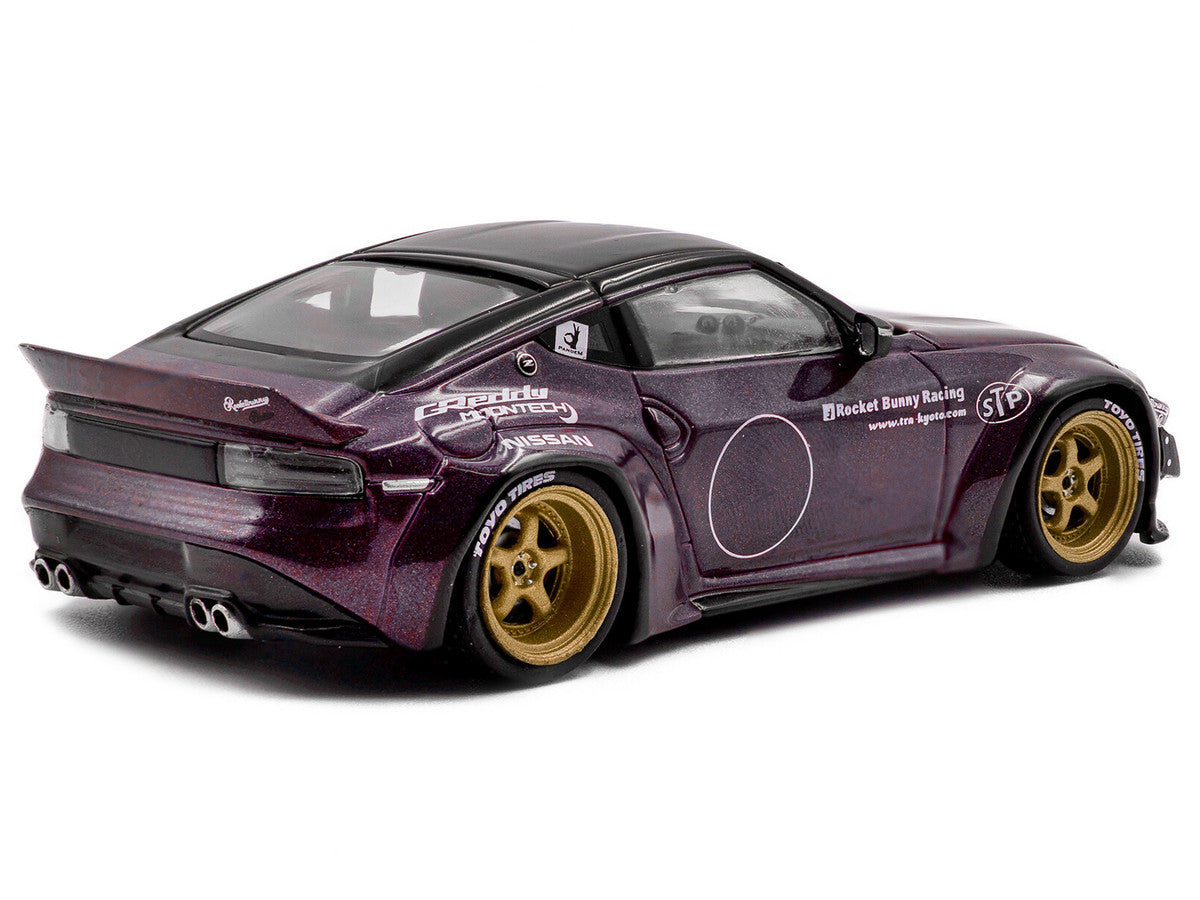 2022 Nissan Pandem Fairlady Z RHD (Right Hand Drive) Purple Metallic with Black Top 1/43 Diecast Model Car by Solido LuxuryLifeWay Online Store