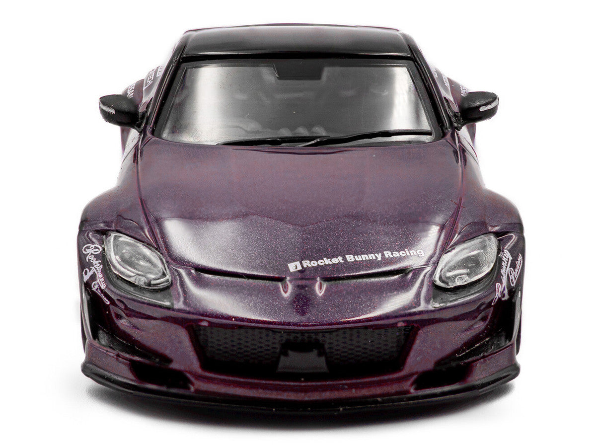 2022 Nissan Pandem Fairlady Z RHD (Right Hand Drive) Purple Metallic with Black Top 1/43 Diecast Model Car by Solido LuxuryLifeWay Online Store
