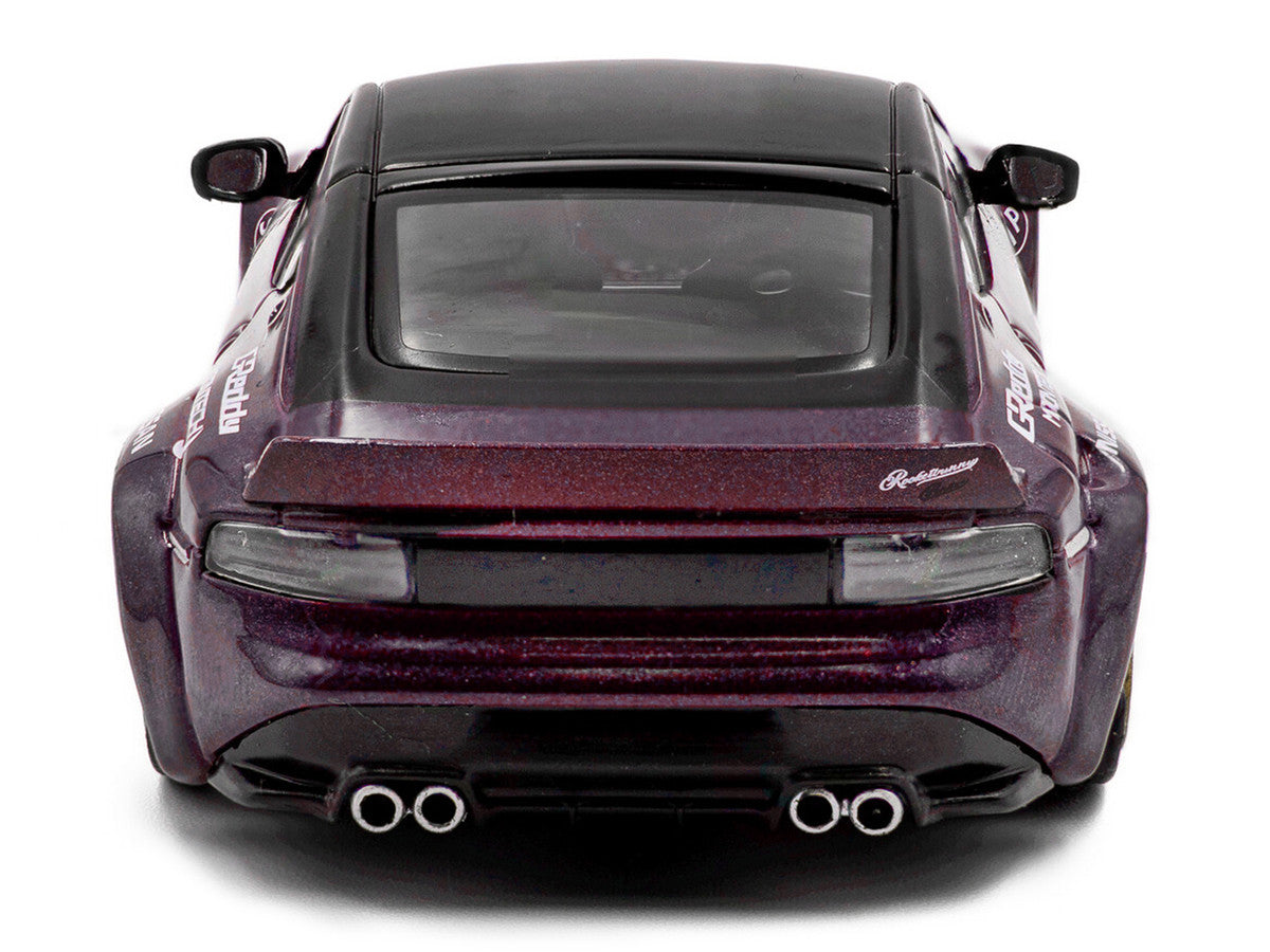 2022 Nissan Pandem Fairlady Z RHD (Right Hand Drive) Purple Metallic with Black Top 1/43 Diecast Model Car by Solido LuxuryLifeWay Online Store