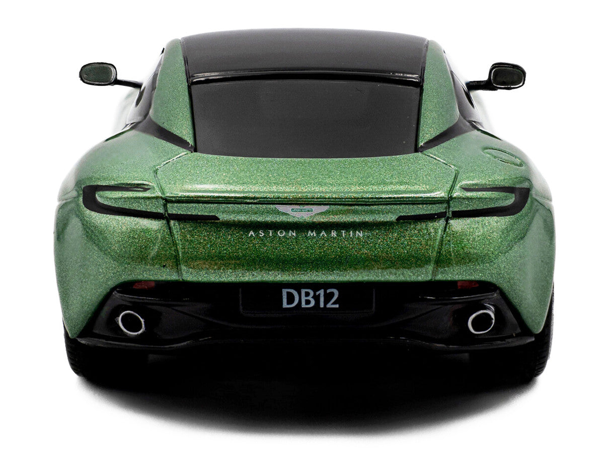 2023 Aston Martin DB12 Coupe Iridescent Emerald Metallic with Black Top 1/43 Diecast Model Car by Solido LuxuryLifeWay Online Store