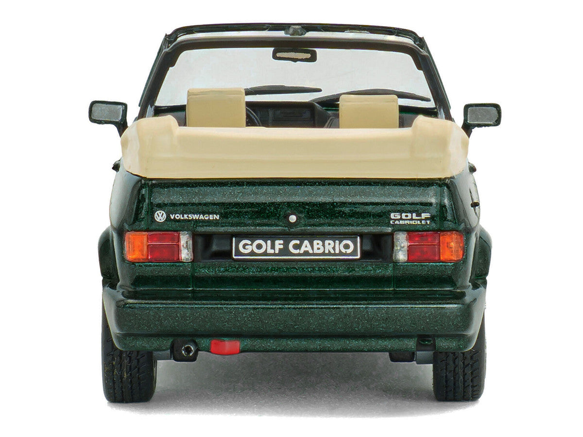 1992 Volkswagen Golf Cabrio Classic Line Classic Green Metallic 1/43 Diecast Model Car by Solido LuxuryLifeWay Online Store