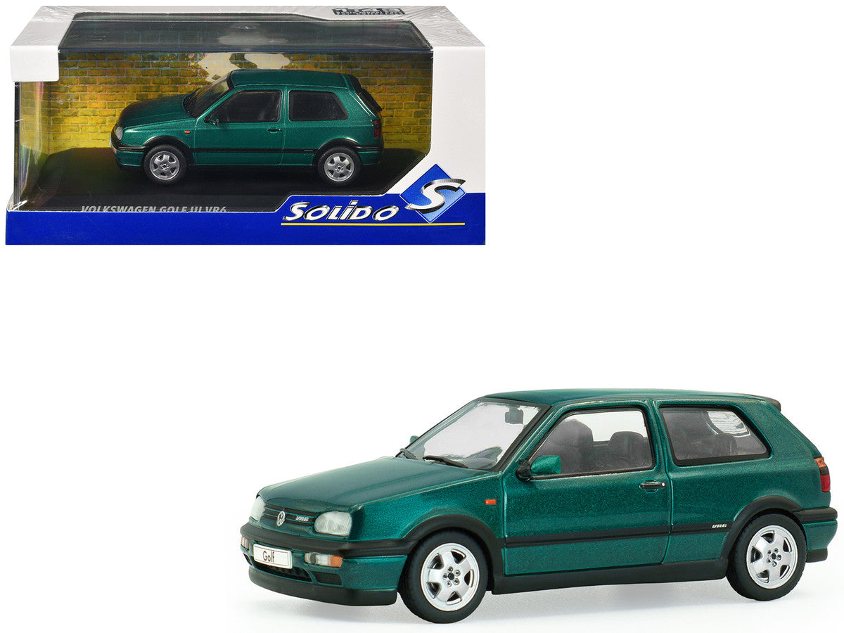 1994 Volkswagen Golf MKIII VR6 Dragon Green Pearl 1/43 Diecast Model Car by Solido LuxuryLifeWay Online Store