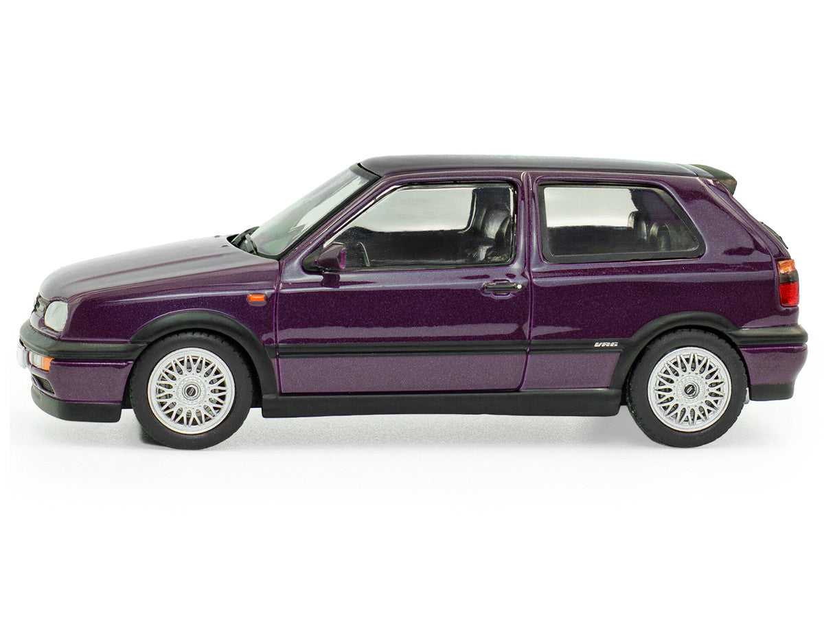 1994 Volkswagen Golf MKIII VR6 Purple Metallic 1/43 Diecast Model Car by Solido LuxuryLifeWay Online Store