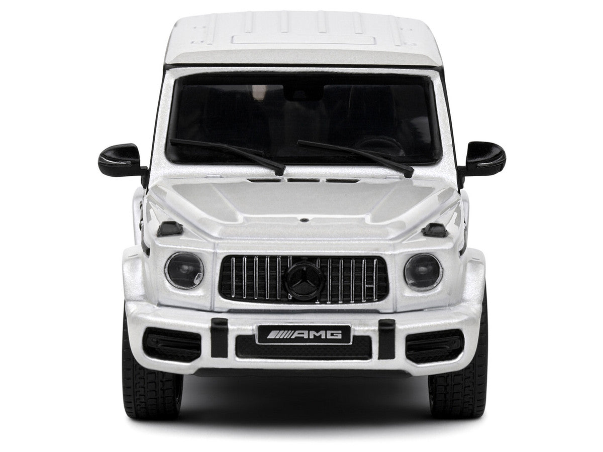 2022 Mercedes-Benz AMG G63 Diamond White Metallic with Graphics 1/43 Diecast Model Car by Solido LuxuryLifeWay Online Store