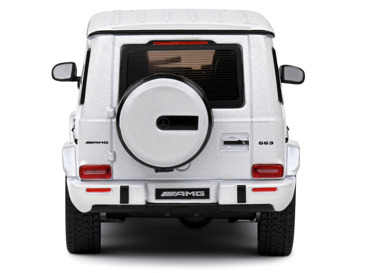 2022 Mercedes-Benz AMG G63 Diamond White Metallic with Graphics 1/43 Diecast Model Car by Solido LuxuryLifeWay Online Store