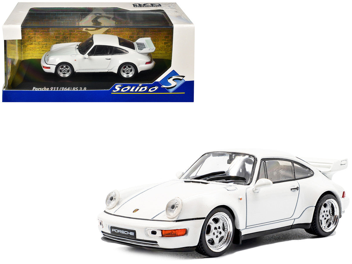 1994 Porsche 911 (964) RS 3.8 Grand Prix White 1/43 Diecast Model Car by Solido LuxuryLifeWay Online Store
