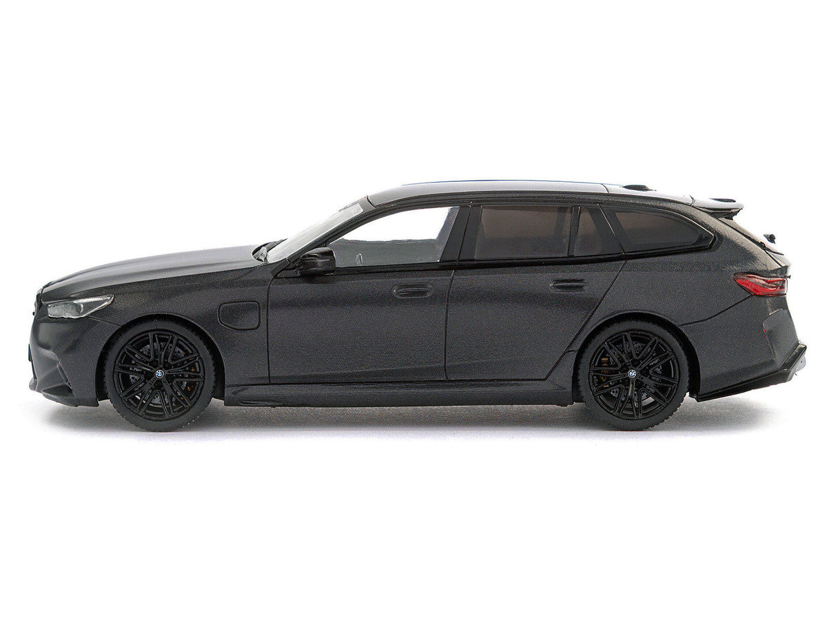 2024 BMW M5 Touring Frozen Deep Gray Metallic with Black Top 1/43 Diecast Model Car by Solido LuxuryLifeWay Online Store