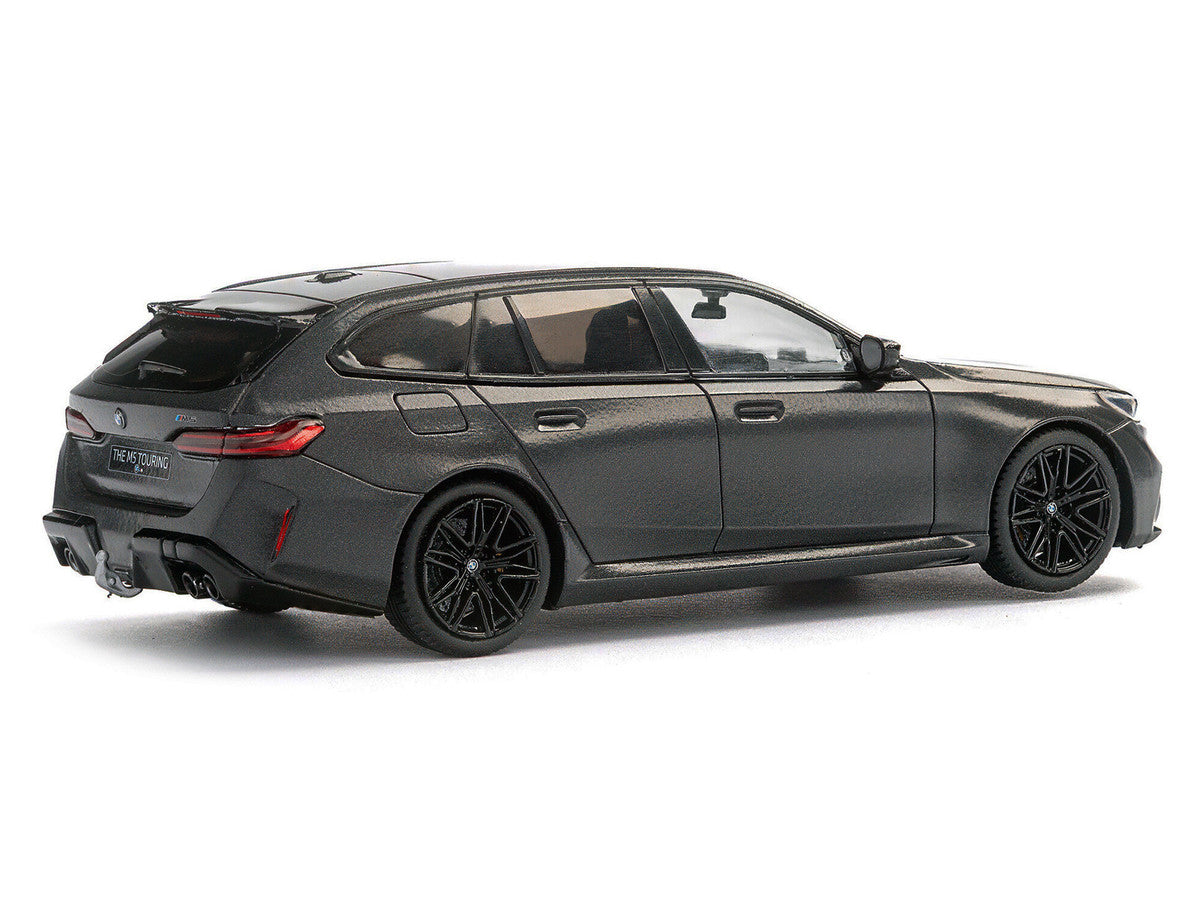 2024 BMW M5 Touring Frozen Deep Gray Metallic with Black Top 1/43 Diecast Model Car by Solido LuxuryLifeWay Online Store