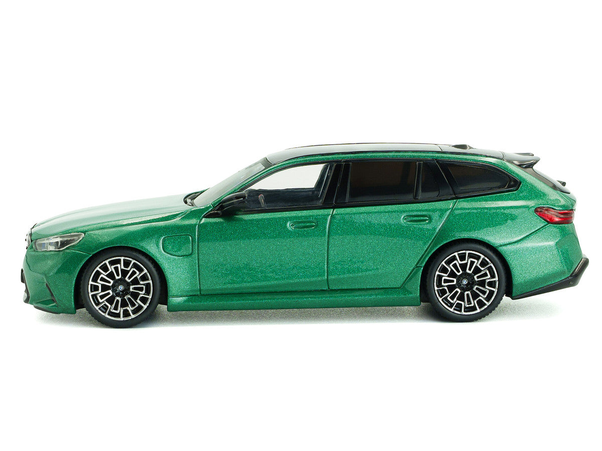 2024 BMW M5 Touring Isle Of Man Green Metallic with Black Top 1/43 Diecast Model Car by Solido LuxuryLifeWay Online Store