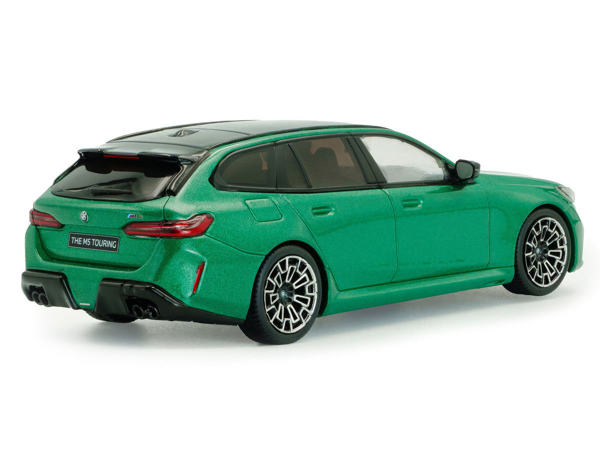 2024 BMW M5 Touring Isle Of Man Green Metallic with Black Top 1/43 Diecast Model Car by Solido LuxuryLifeWay Online Store