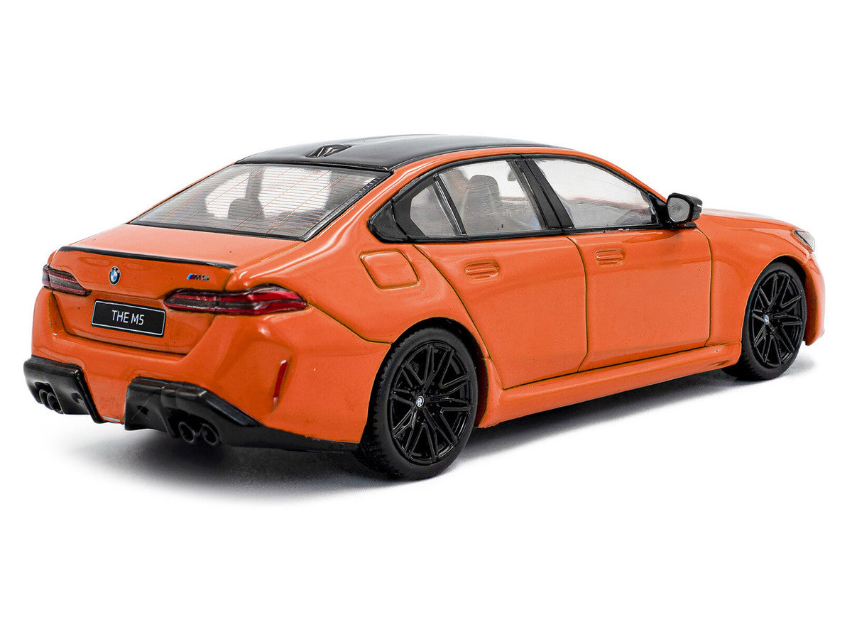 2024 BMW M5 Sedan Fire Orange III with Black Top 1/43 Diecast Model Car by Solido LuxuryLifeWay Online Store