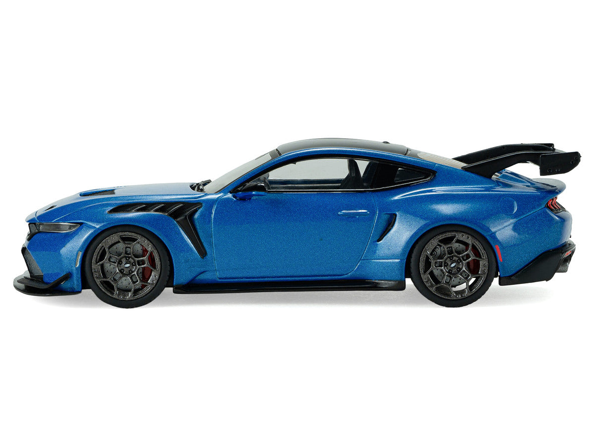 2025 Ford Mustang GTD Indulgent Blue Metallic with Black Top 1/43 Diecast Model Car by Solido LuxuryLifeWay Online Store