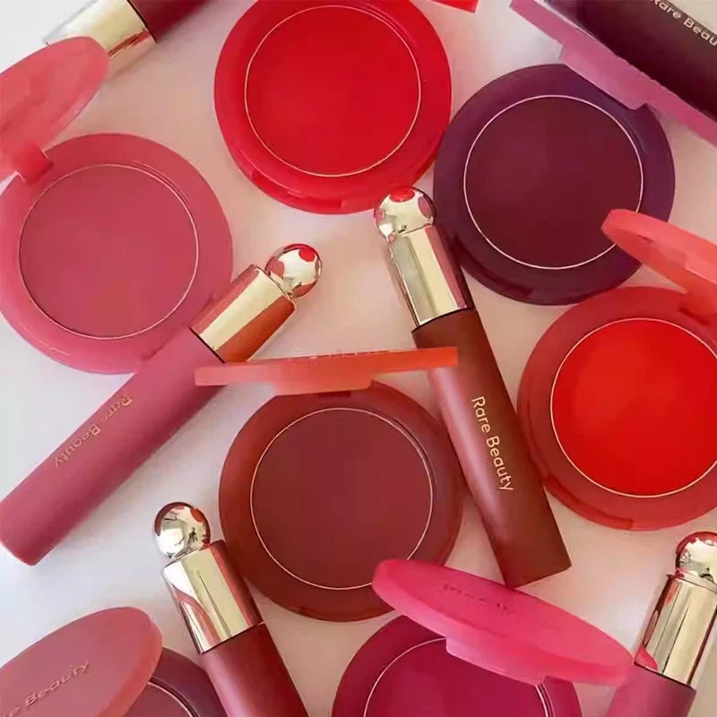 Rare Beauty New Product Frost-to-powder Mashed Potato Matte Air Cushion Blush Cream Liquid Blush Long-lasting Lipstick Lip Gloss Tri Light Beauty