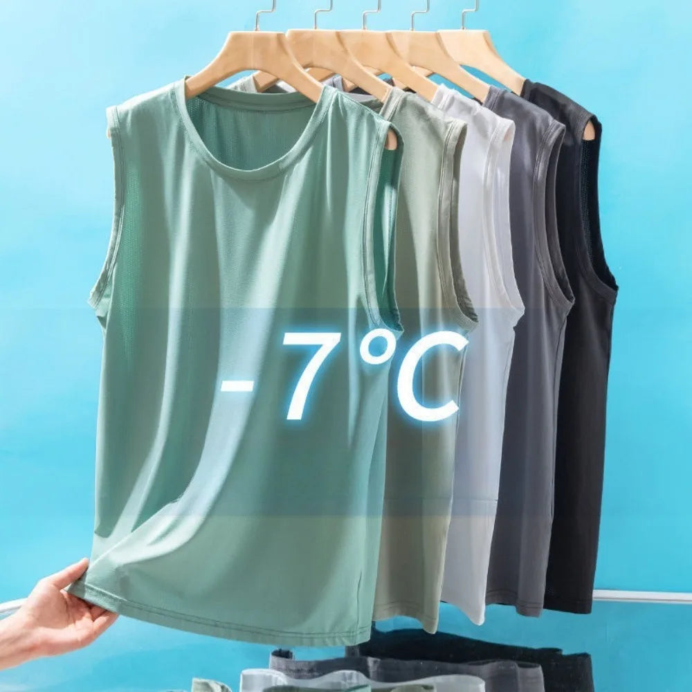 Men's mesh-backed sports vest - Lightweight summer sleeveless T-shirt - Casual and fashionable Pi-Mart