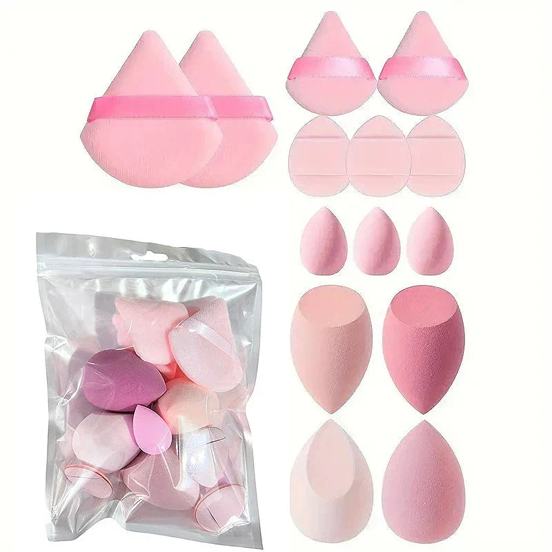 13/33pcs Professional Makeup Brush Set with Accessories for Combination Skin- Featuring Soft Brushes，Suitable for Beginners Tri Light Beauty