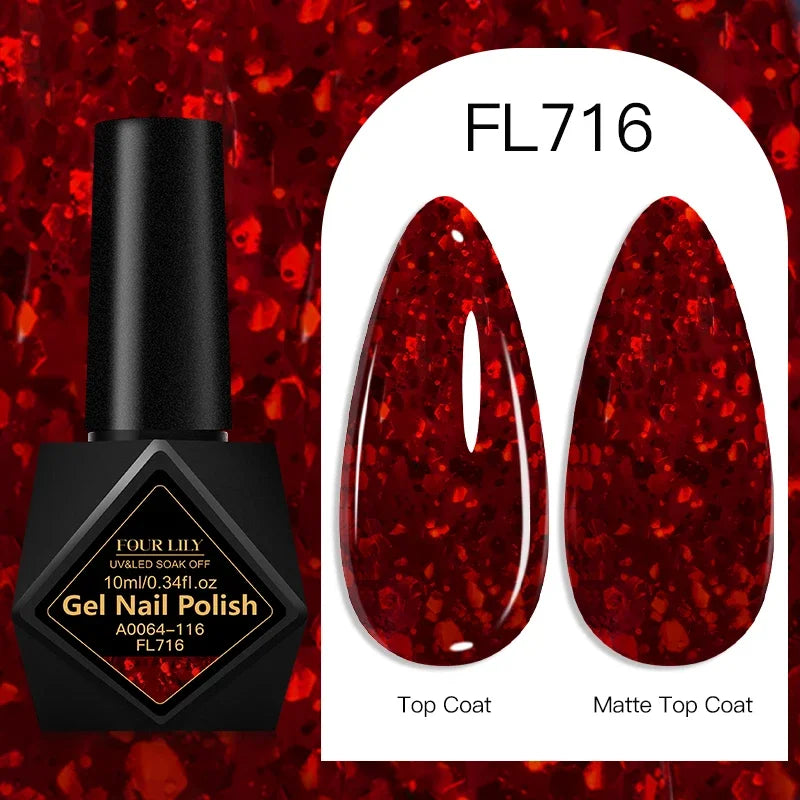10ml Gel Nail Polish 162 Colors Nail Supplies Vernis Semi Permanent Nail Art Manicure Soak Off LED UV Gel Nail Varnishes Summer Tri Light Beauty