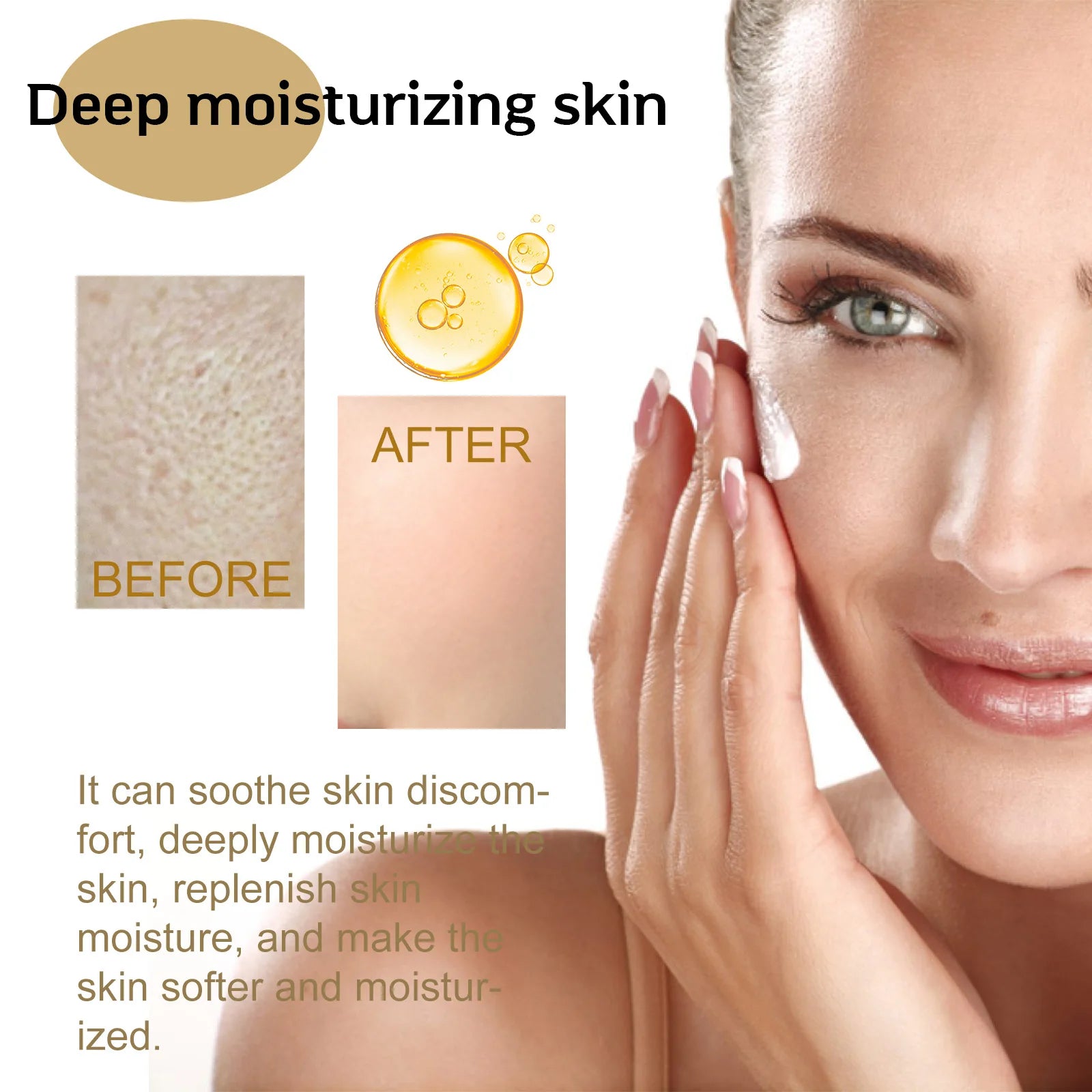 Centella Serum Nourish Improvement Dry Skin Smoothing Tightening Brightening Moisturizing Hyaluronic Acid Face Essence Skin Care Pi-Mart