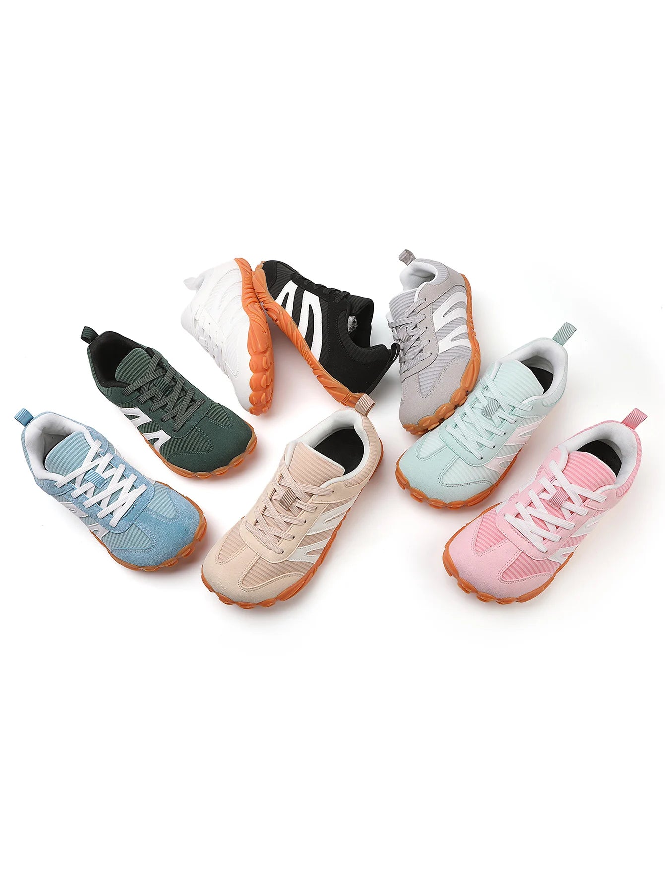 2026 New Men's Wide Shoes, Women's Outdoor Lightweight Running Sports Shoes,Scattered Soft Loose Minimalist Fashion Casual Shoes Pi-Mart
