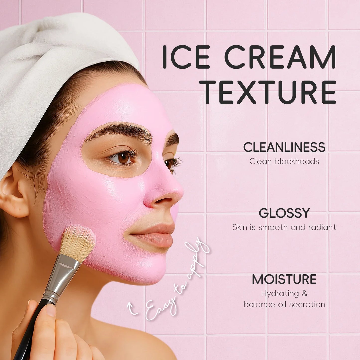 LAIKOU Japan Sakura Clay Mud Mask Hydrating Gentle Cleansing Refreshing Oil Balancing Daily Facial Skin Care Mask 5g Pi-Mart