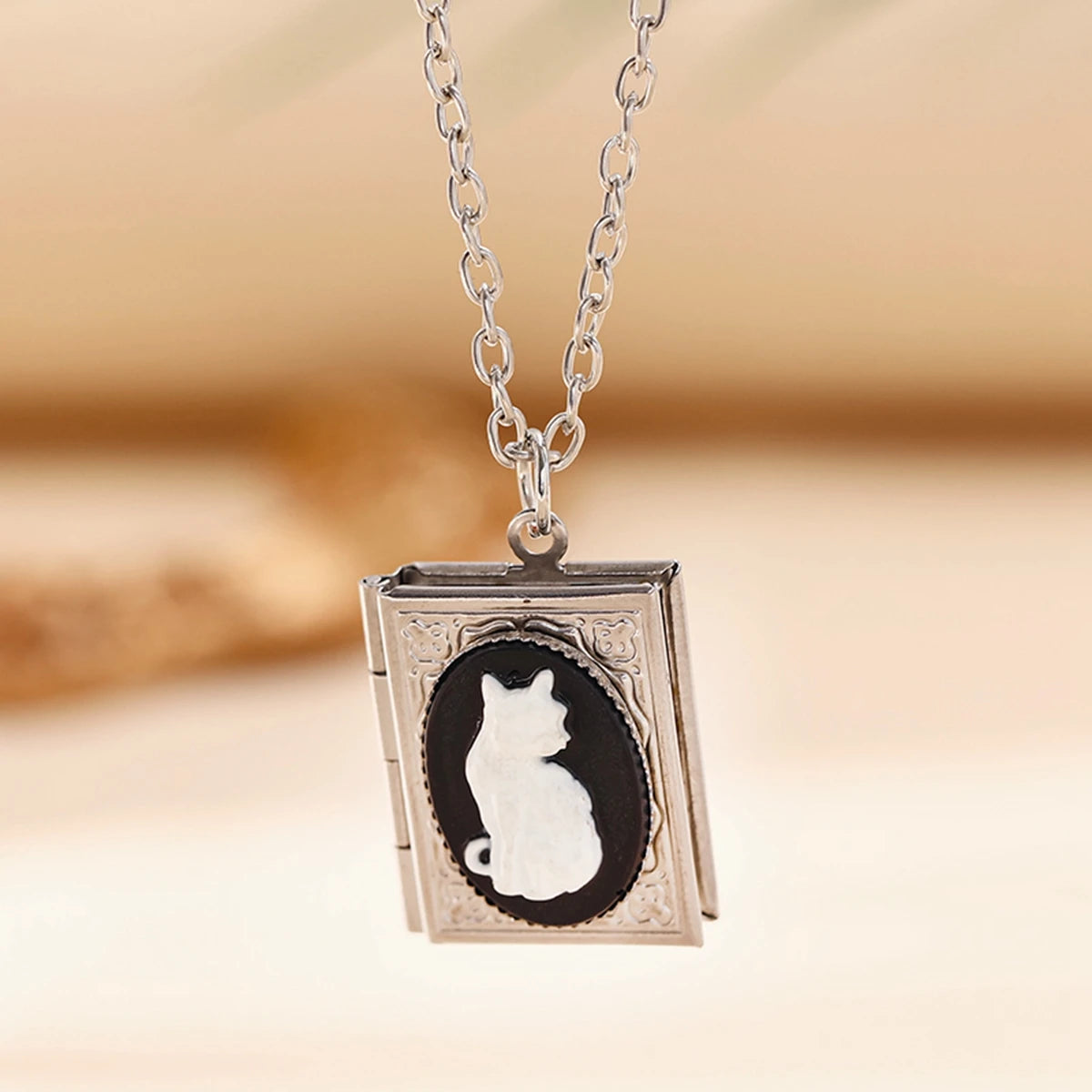 Gothic Vampire Cameo Pendant Choker Velvet Necklace for Women Fashion Pagan Witchcraft Jewelry Female Gifts Creative Punk Choker Pi-Mart