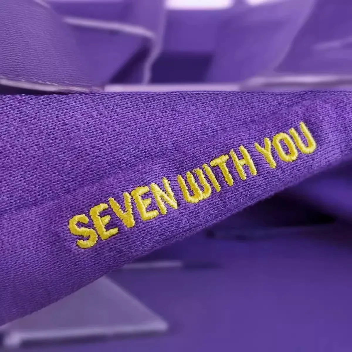 Kpop Original Hoodie Printed Seven With You 13 You Never Walk Alone Digital File Jimin Merch For Fans Card Purple Sweatshirt LadyShow.Store